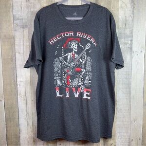 Disney Hector Rivera Live 2XL Crewneck Short Sleeve Gray T-Shirt Graphics